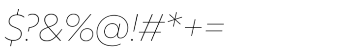 Neurath Thin Italic Font OTHER CHARS