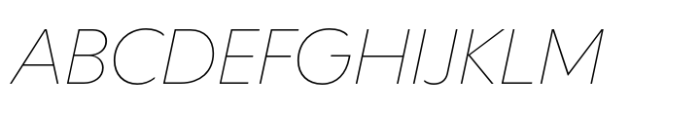 Neurath Thin Italic Font UPPERCASE