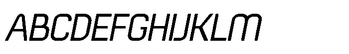 Neuromax Italic Font UPPERCASE