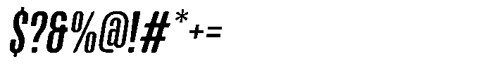 Neuronicle Slanted Font OTHER CHARS