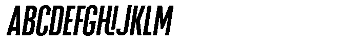 Neuronicle Slanted Font UPPERCASE