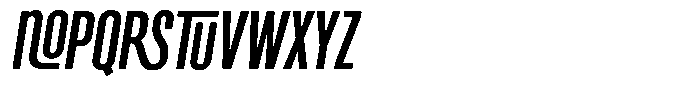 Neuronicle Slanted Font UPPERCASE