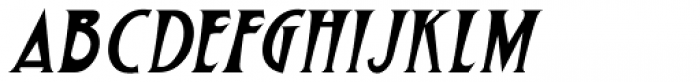 Neurotic Roman Oblique JNL Font UPPERCASE