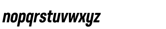 Neusa Neu Compact Bold Italic Font LOWERCASE