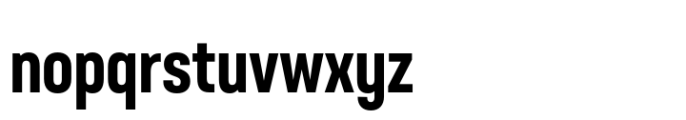 Neusa Neu Compact Bold Font LOWERCASE