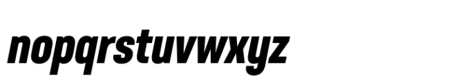 Neusa Neu Compact Extra Bold Italic Font LOWERCASE
