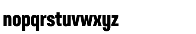Neusa Neu Compact Extra Bold Font LOWERCASE