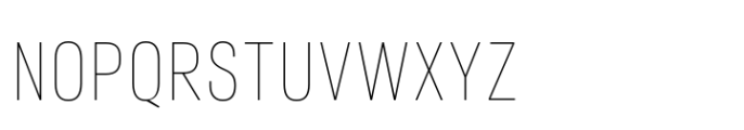 Neusa Neu Compact Thin Font UPPERCASE