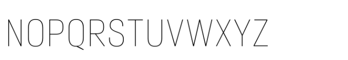 Neusa Neu Condensed Thin Font UPPERCASE