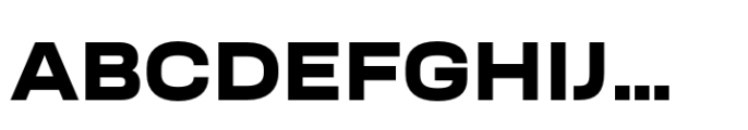 Neusa Neu Extra Wide Black Font UPPERCASE