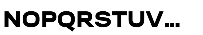 Neusa Neu Extra Wide Black Font UPPERCASE