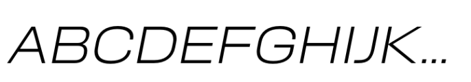 Neusa Neu Extra Wide Light Italic Font UPPERCASE