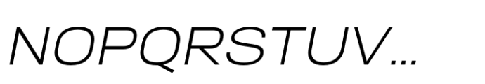 Neusa Neu Extra Wide Light Italic Font UPPERCASE