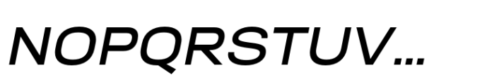 Neusa Neu Extra Wide Medium Italic Font UPPERCASE