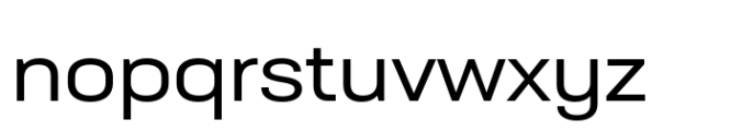 Neusa Neu Extra Wide Regular Font LOWERCASE
