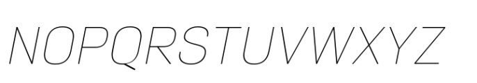 Neusa Neu Thin Italic Font UPPERCASE