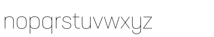 Neusa Neu Thin Font LOWERCASE
