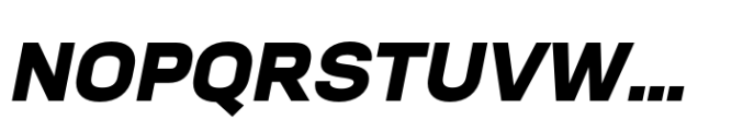 Neusa Neu Wide Black Italic Font UPPERCASE