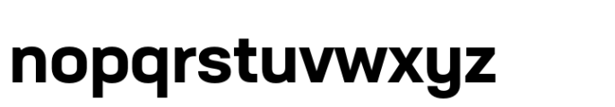 Neusa Neu Wide Extra Bold Font LOWERCASE