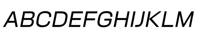 Neusa Neu Wide Italic Font UPPERCASE