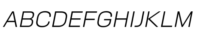 Neusa Neu Wide Light Italic Font UPPERCASE