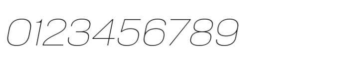 Neusa Neu Wide Thin Italic Font OTHER CHARS