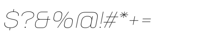 Neusa Neu Wide Thin Italic Font OTHER CHARS