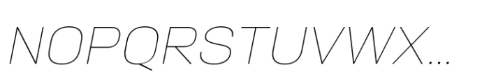 Neusa Neu Wide Thin Italic Font UPPERCASE