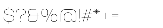 Neusa Neu Wide Thin Font OTHER CHARS