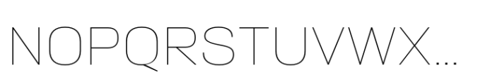 Neusa Neu Wide Thin Font UPPERCASE