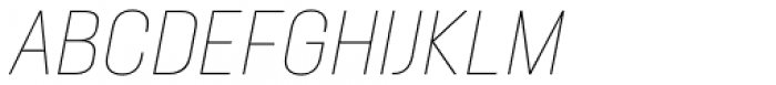 Neusa Next Pro Condensed Thin Italic Font UPPERCASE