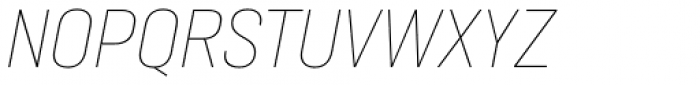 Neusa Next Pro Condensed Thin Italic Font UPPERCASE