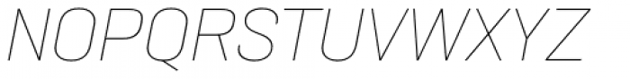 Neusa Next Pro Thin Italic Font UPPERCASE