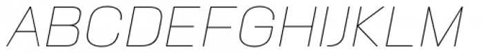 Neusa Next Pro Wide Thin Italic Font UPPERCASE
