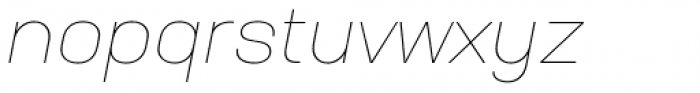 Neusa Next Pro Wide Thin Italic Font LOWERCASE