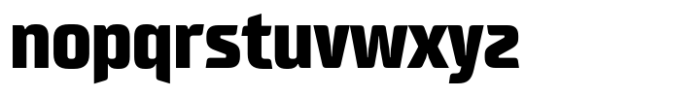 Neusharp Black Condensed Font LOWERCASE