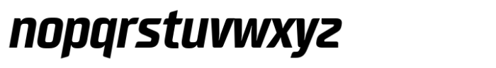 Neusharp Bold Condensed Oblique Font LOWERCASE