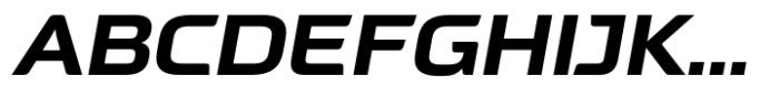 Neusharp Bold Oblique Font UPPERCASE
