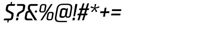Neusharp Condensed Oblique Font OTHER CHARS