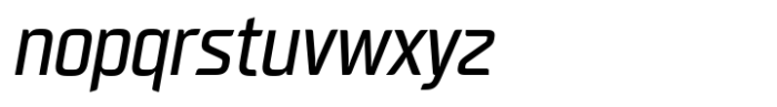 Neusharp Condensed Oblique Font LOWERCASE