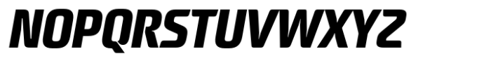 Neusharp Extra Bold Condensed Oblique Font UPPERCASE
