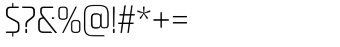 Neusharp Extra Light Condensed Font OTHER CHARS