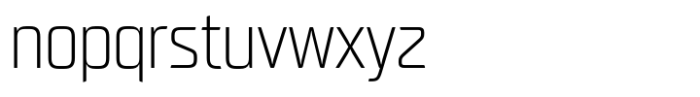 Neusharp Extra Light Condensed Font LOWERCASE