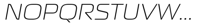 Neusharp Extra Light Oblique Font UPPERCASE