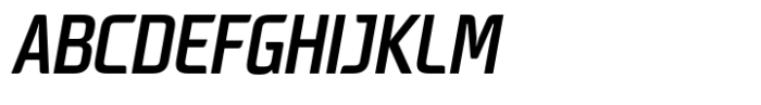 Neusharp Medium Condensed Oblique Font UPPERCASE