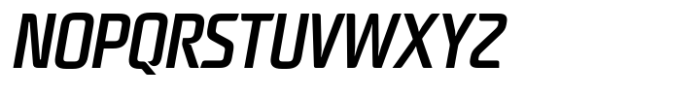 Neusharp Medium Condensed Oblique Font UPPERCASE