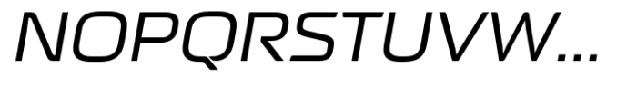 Neusharp Oblique Font UPPERCASE