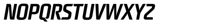 Neusharp Semi Bold Condensed Oblique Font UPPERCASE