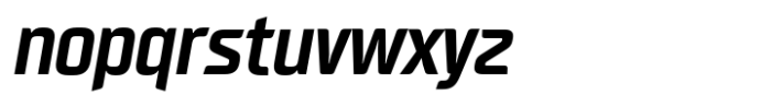 Neusharp Semi Bold Condensed Oblique Font LOWERCASE
