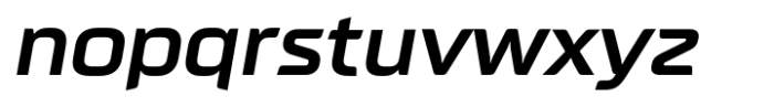 Neusharp Semi Bold Oblique Font LOWERCASE